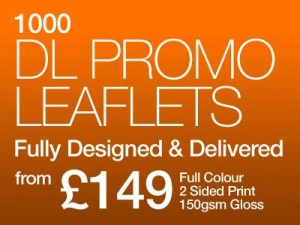 1000 DL promo leaflets