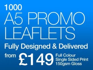 1000 A5 promo leaflets